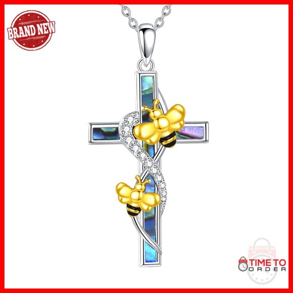 Sterling Silver Cross Pendant Necklace Elegant Minimal Chic Jewelry Gift